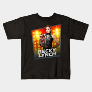 Becky Lynch/////Card Game Concept Design Kids T-Shirt